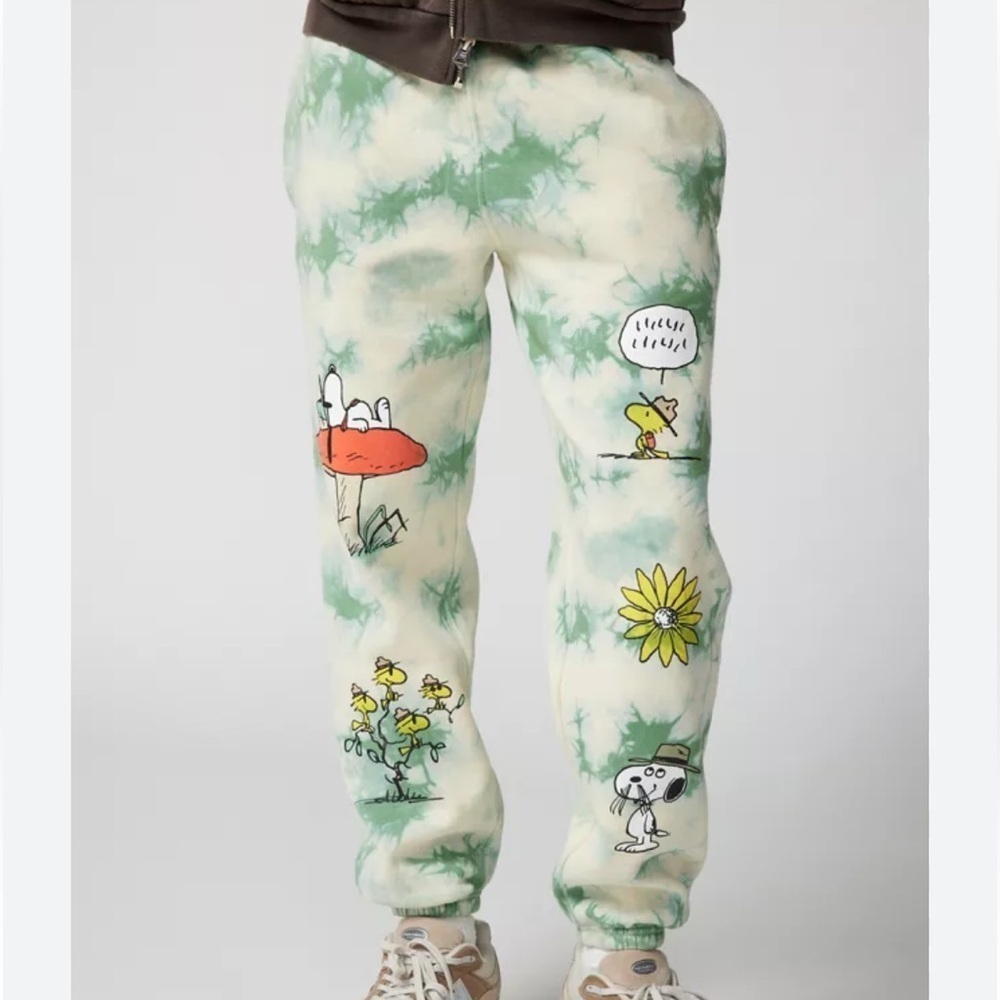 NWOT Parks Project X Peanuts Tie-Dye Sweatpant Size Small